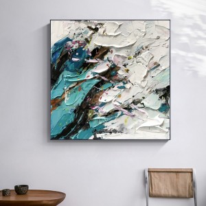 Pintura al óleo Canvas Nuevo diseño Inicio Estudio Decoración Decoración Foto Hecho A Mano Abstracto Pintura Lona