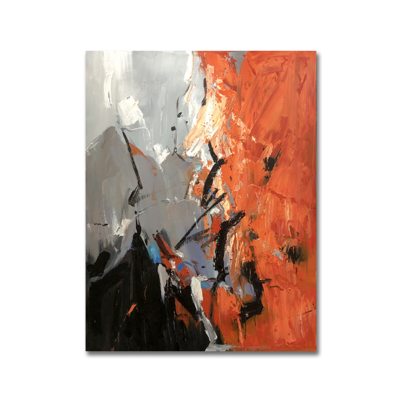 Decoración del hogar Diseño original Arte de pared Hecho a mano Lienzo abstracto Pintura al óleo
