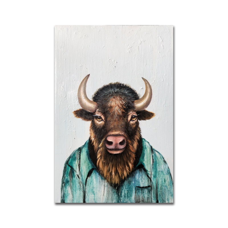 Wholesale hechos a mano animal pintura al óleo moderno lienzo decoración del hogar trabajo arte
