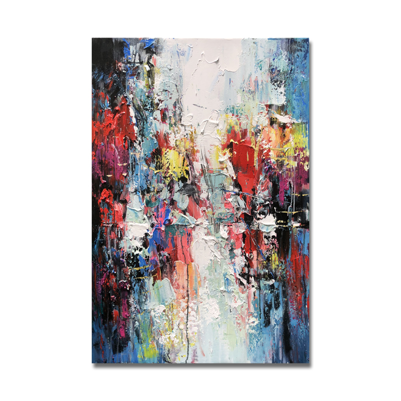 Hecho a mano simple abstracta pintura a mano pintura al óleo pintura al óleo artificial de arte decorativo trabajo en lienzo
